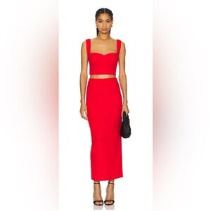 superdown Veneda Skirt Set in Red | Size M | NWT